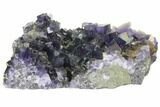 Phenomenal, Purple-Green Cubic Fluorite Crystal Plate - China #128797-1